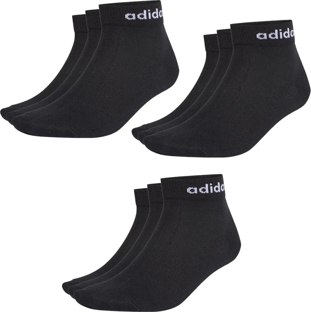 adidas NC Ankle Performance Sokken 9 Paar - Maat 43-45 - Wit