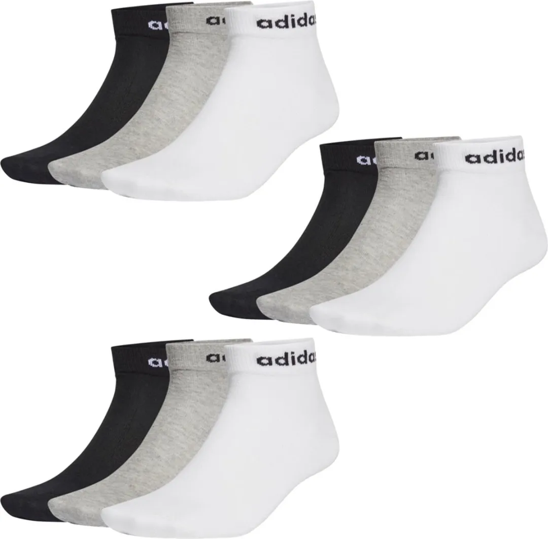 adidas NC Ankle Performance Sokken 9 Paar - Maat 43-45 - Wit