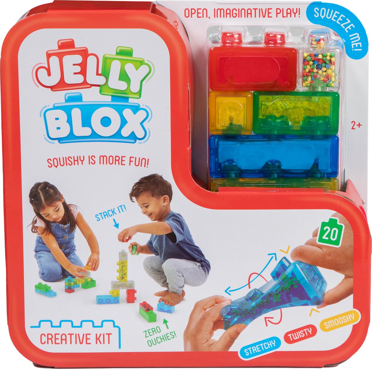 Goliath Jelly Blox Creative Kit - Constructiespeelgoed - Zachte Bouwblokken - Pijnvrij Spelen - Vanaf 2 jaar - BPA vrij