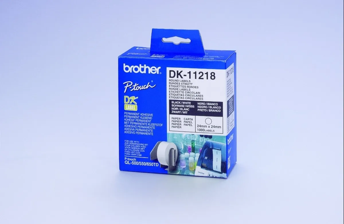 Brother DK-11218 Labels - Wit - 1000 Stuks