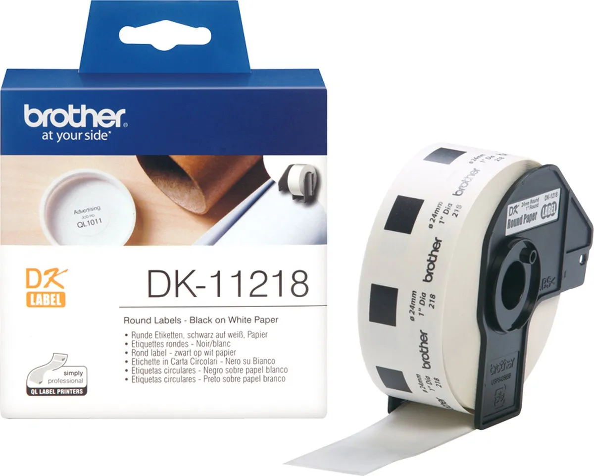 Brother DK-11218 Labels - Wit - 1000 Stuks