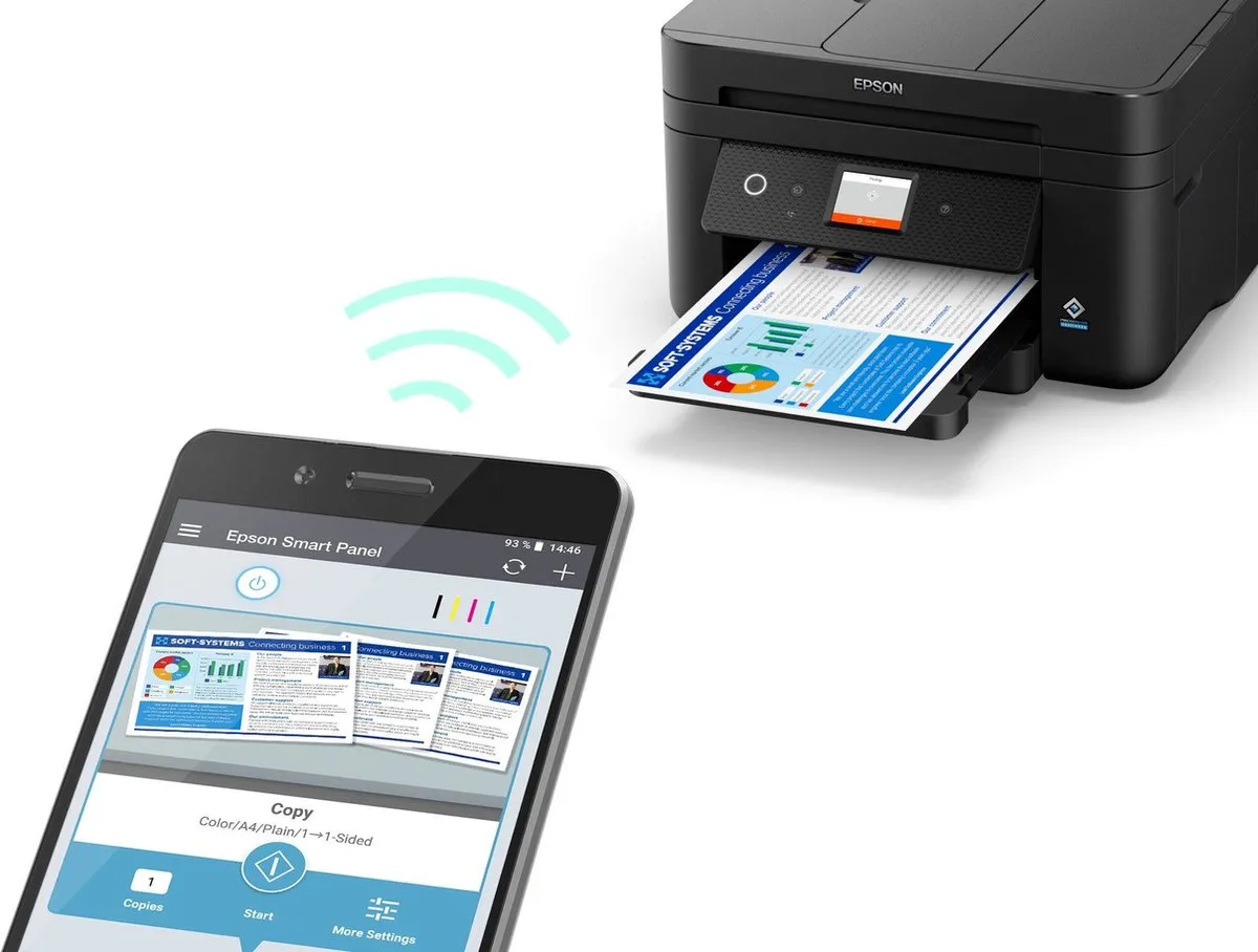 Epson WorkForce WF-2965DWF All-In-One Printer - 150 Vel - 25 ppm - Zwart