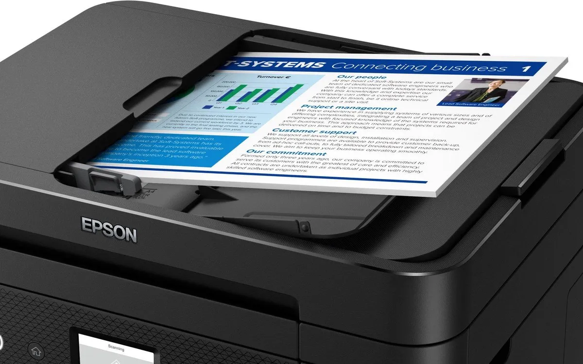 Epson WorkForce WF-2965DWF All-In-One Printer - 150 Vel - 25 ppm - Zwart