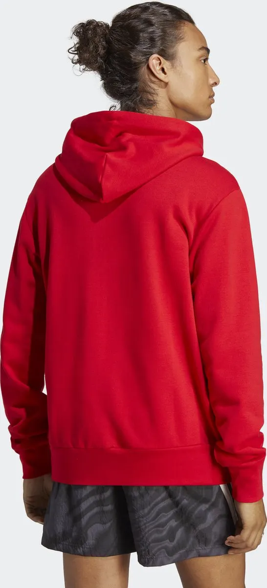 adidas Sportswear Essentials French Terry Big Logo Hoodie - Rood L - afbeelding 6 van 6