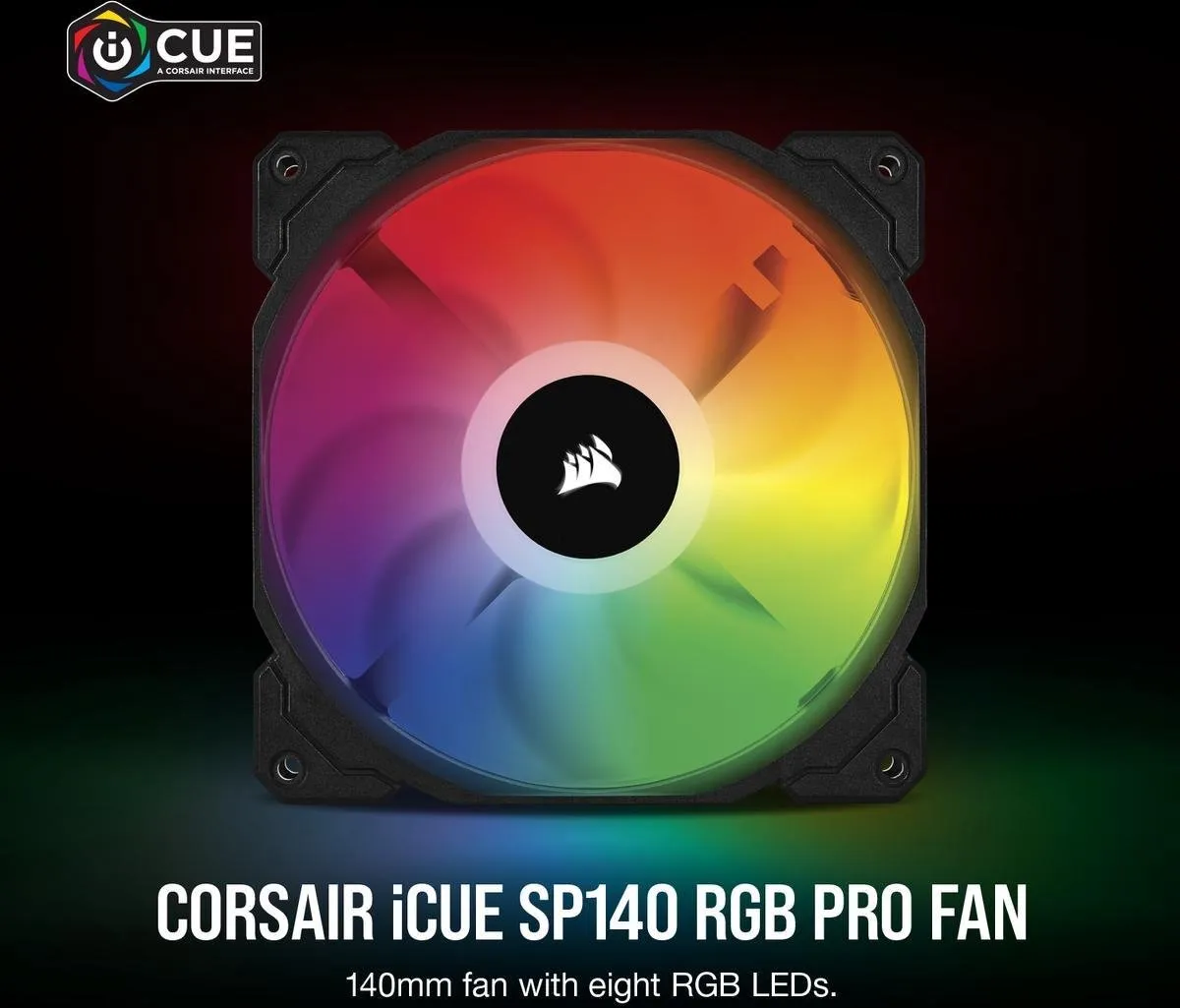 Corsair SP140 RGB Pro Dual Ventilator - Zwart/Grijs