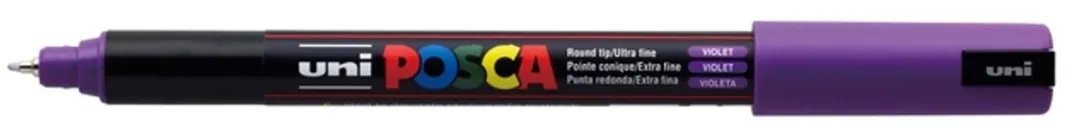 Posca PC-1MR Felt-tip Pens - 6 Stuks - Paars