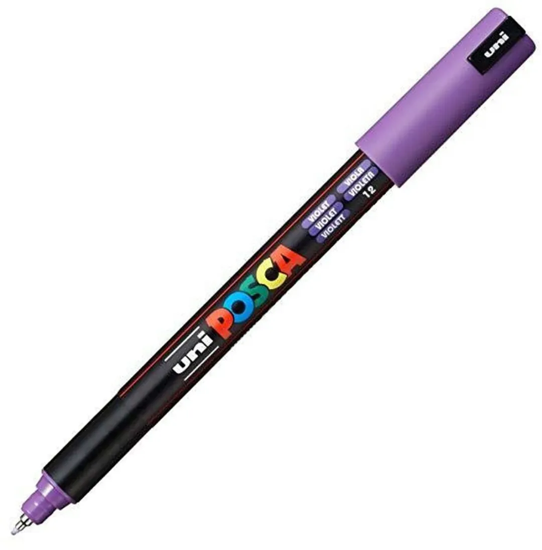 Posca PC-1MR Felt-tip Pens - 6 Stuks - Paars