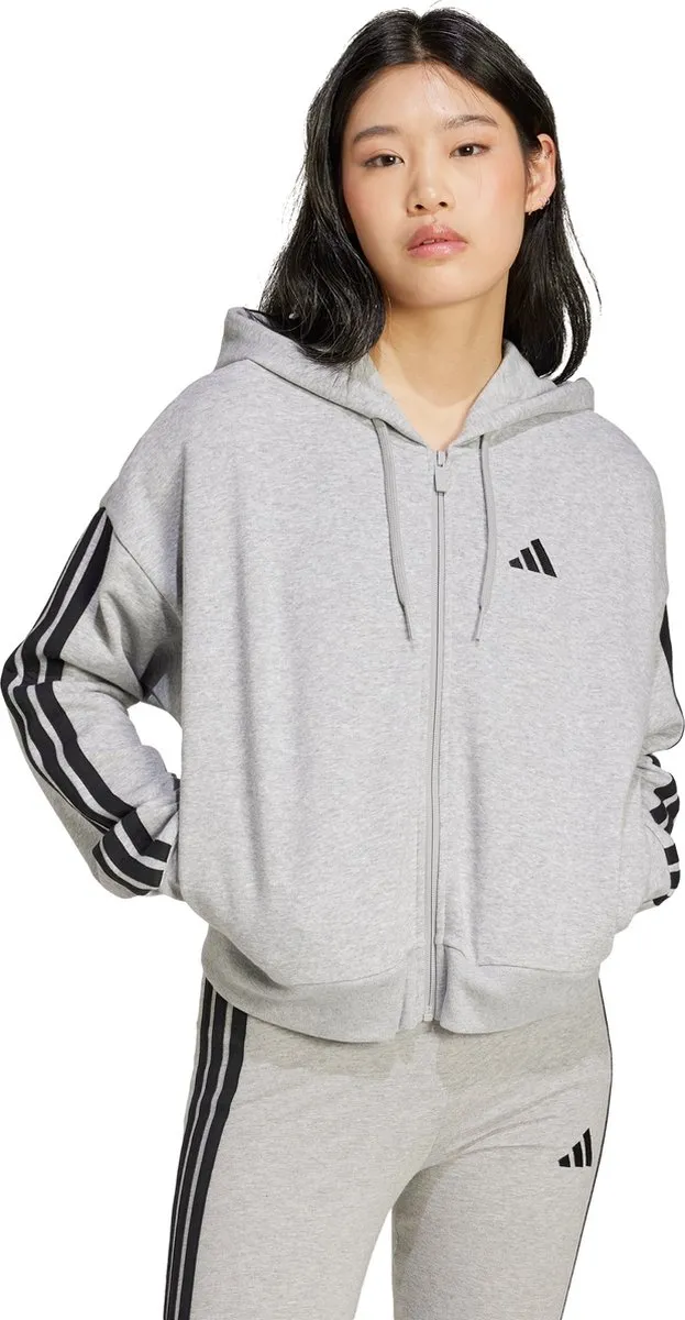 adidas Essentials 3-Stripes French Terry Ritshoodie JE0055