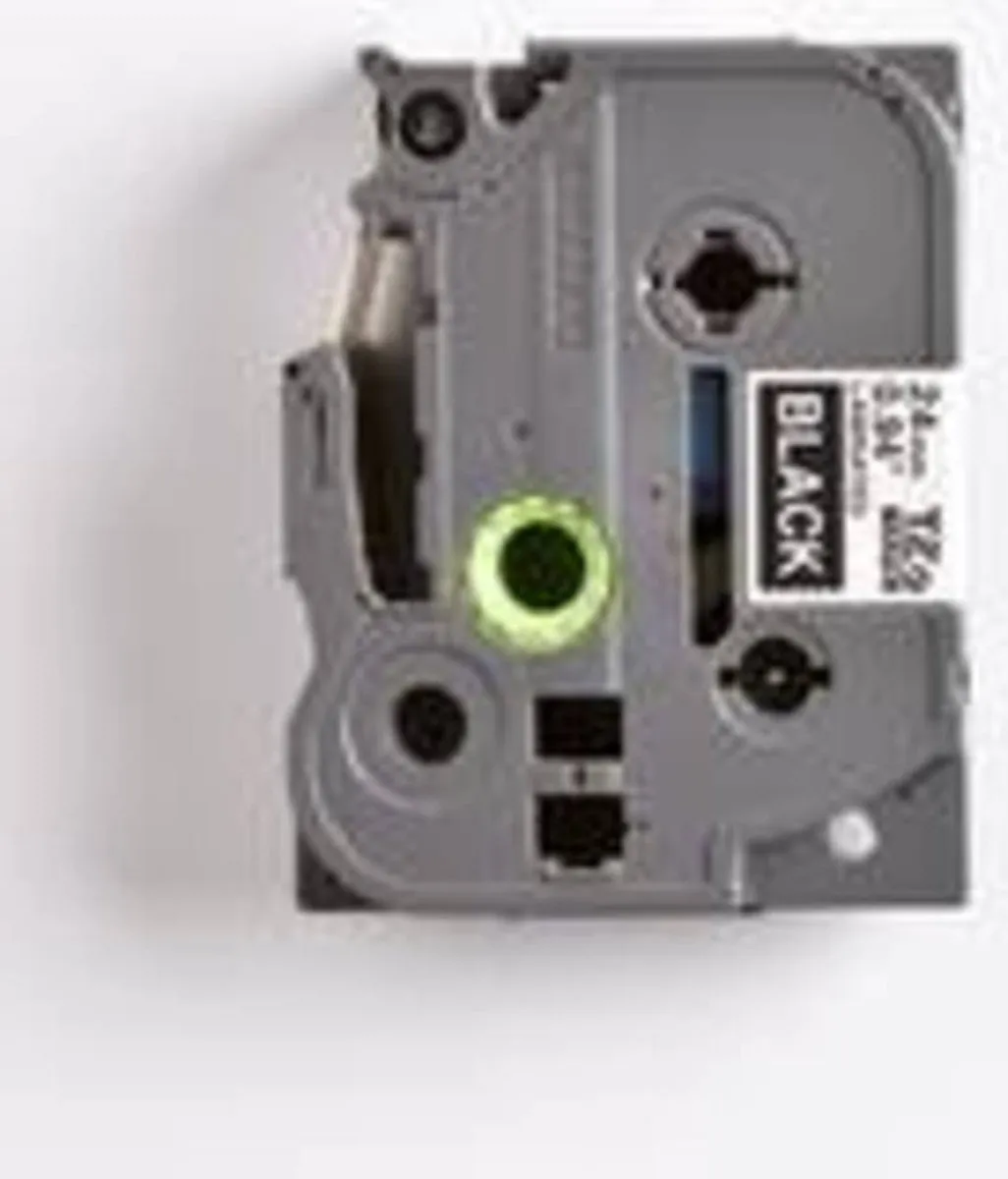 Brother TZE355 TZ-355 Labelrol - 24mm - 8m - Wit op zwart