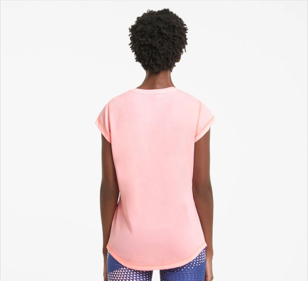 PUMA Train Favorite Heather Cat Sportshirt - Licht Roze