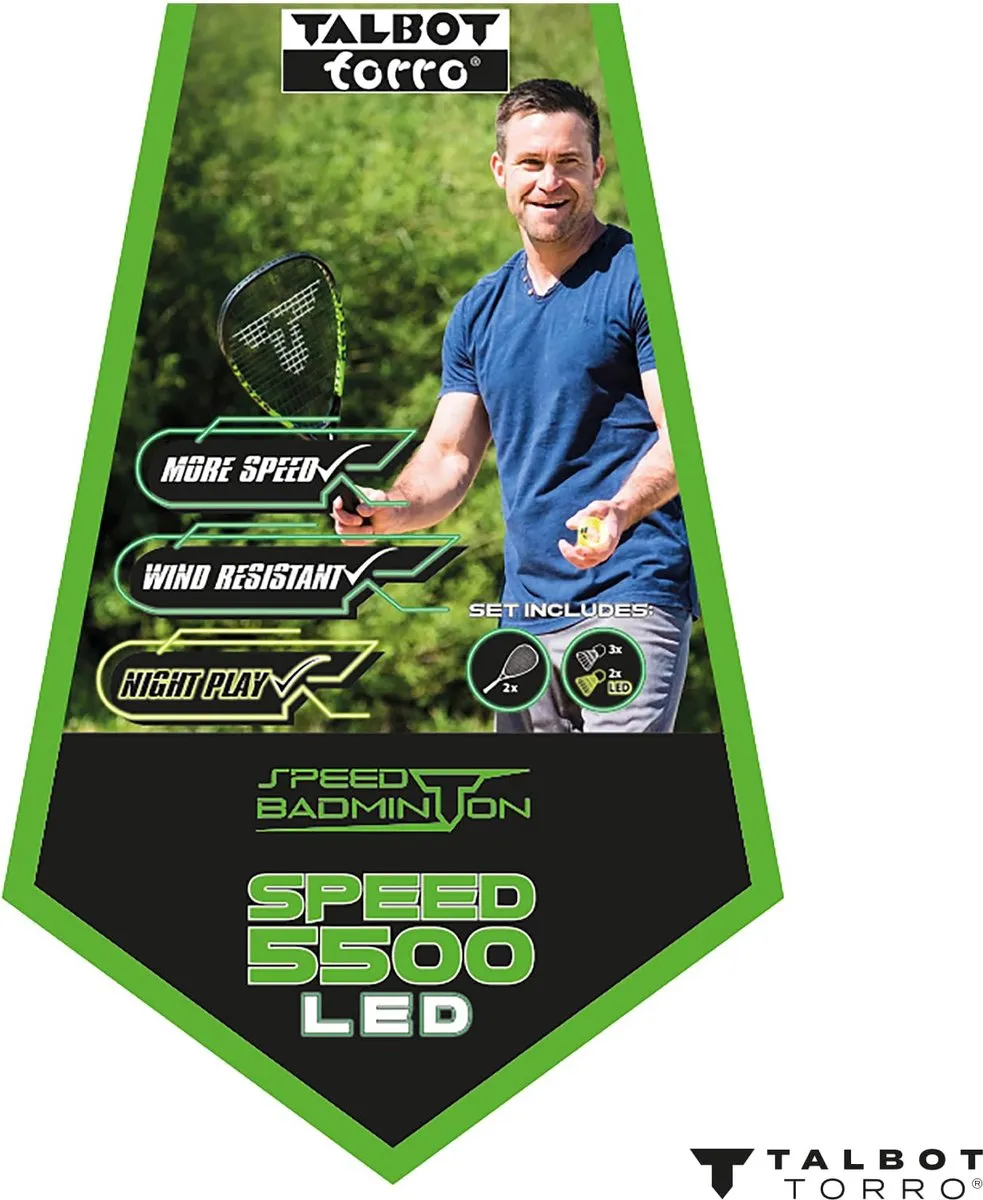 Schildkröt Speed 5500 LED Speedbadminton Set - 7 Stuks - Multicolor