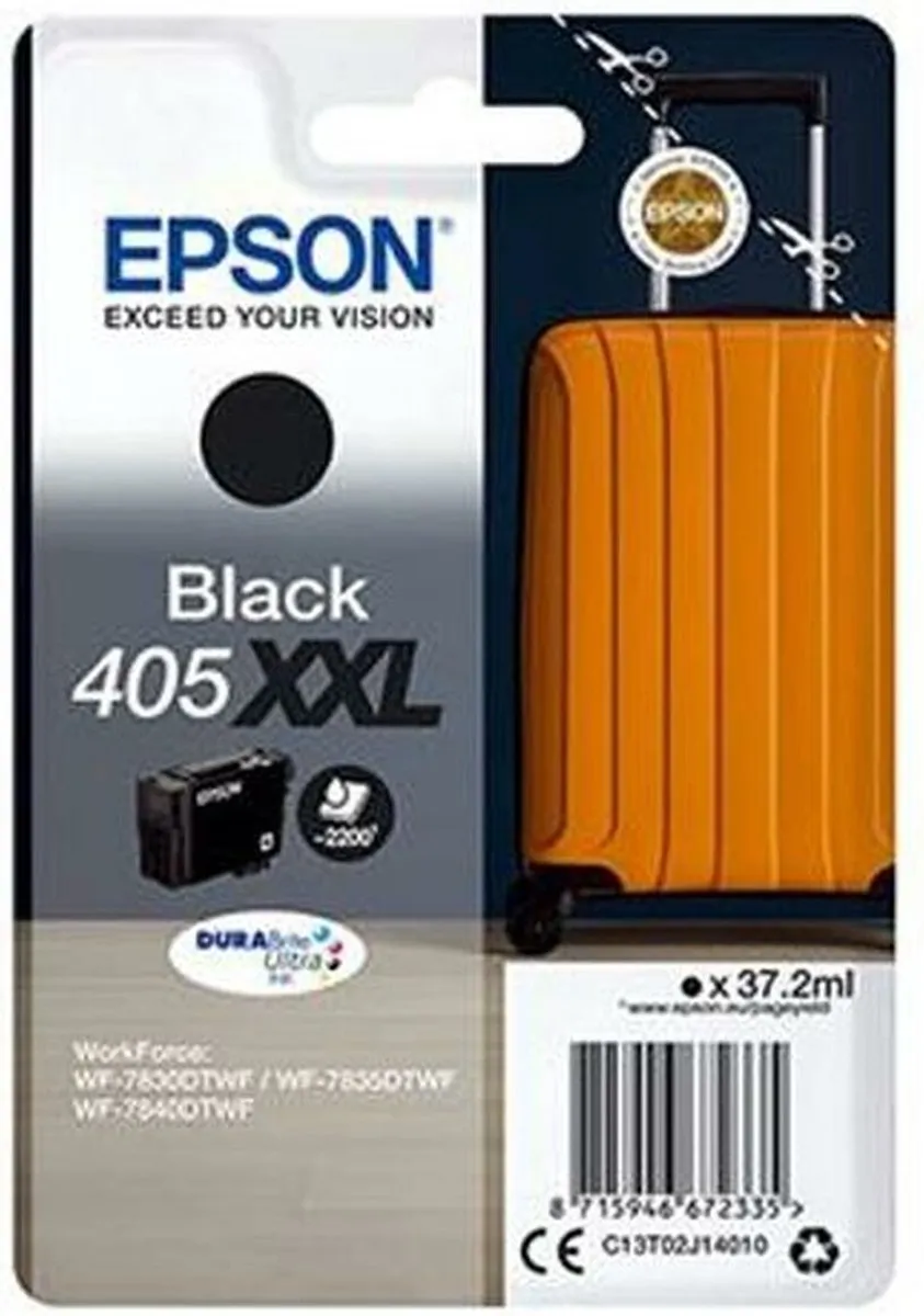 Epson 405XXL Inktcartridge Zwart - C13T02J14010