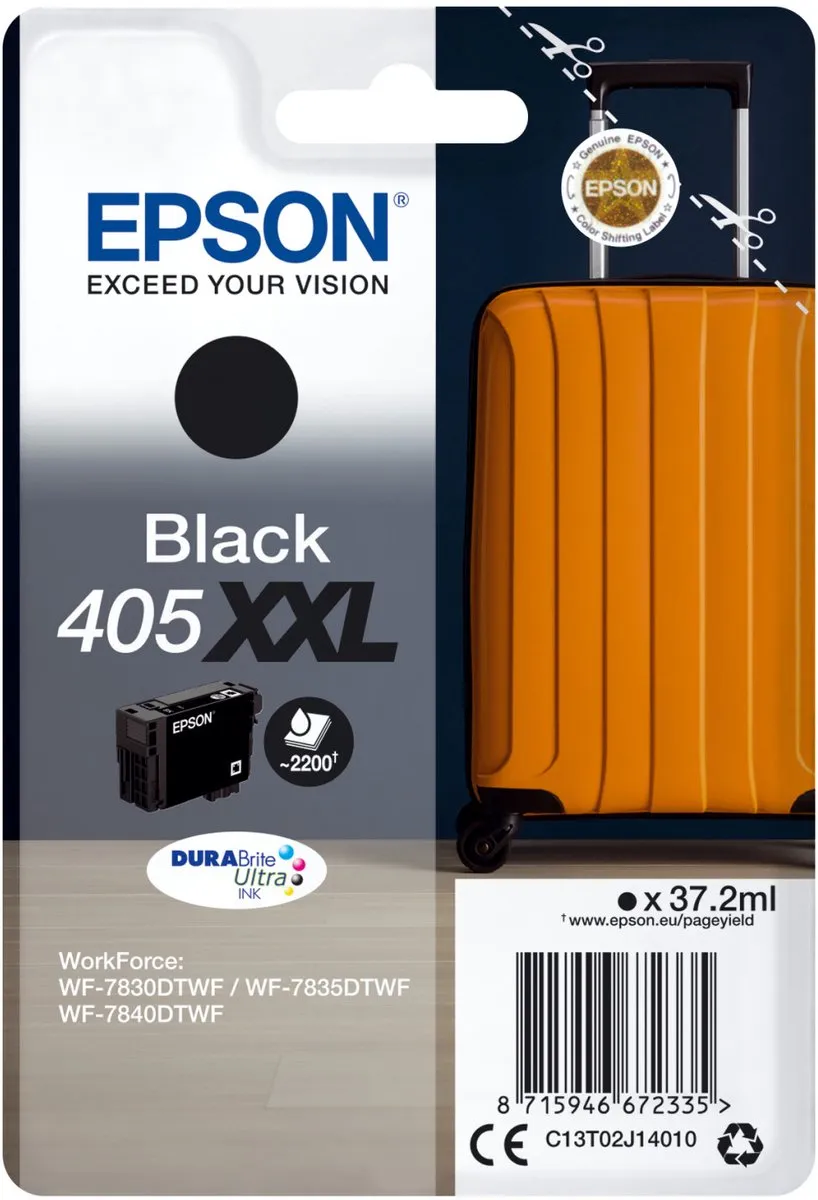 Epson 405XXL Inktcartridge Zwart - C13T02J14010