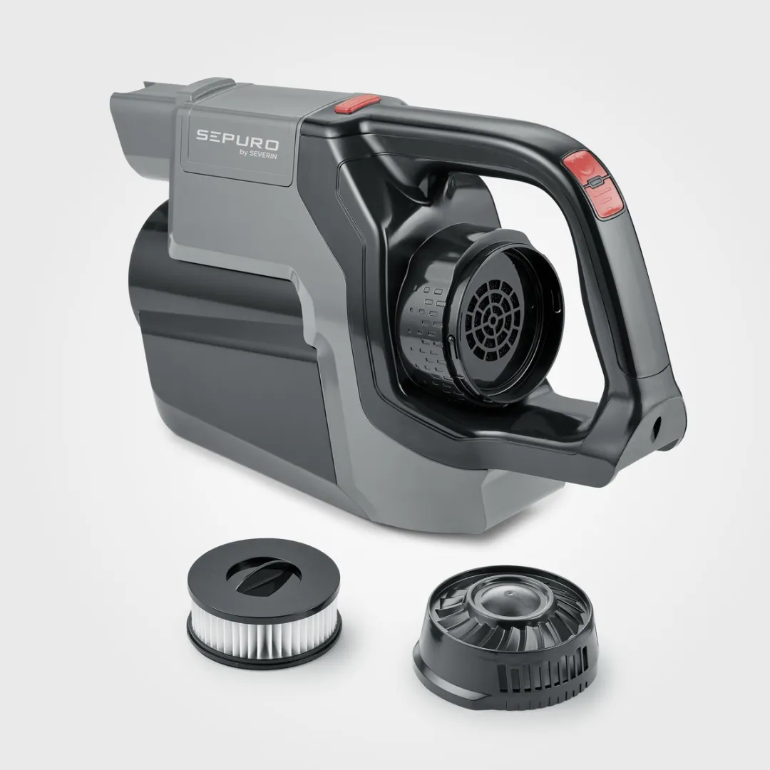Severin HV 7185 Sepuro Steel Stofzuiger - 280W - 1L - Zwart/Grijs - afbeelding 6 van 6