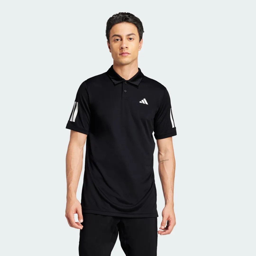 adidas Performance Club Tennis 3-Stripes Poloshirt L - Zwart