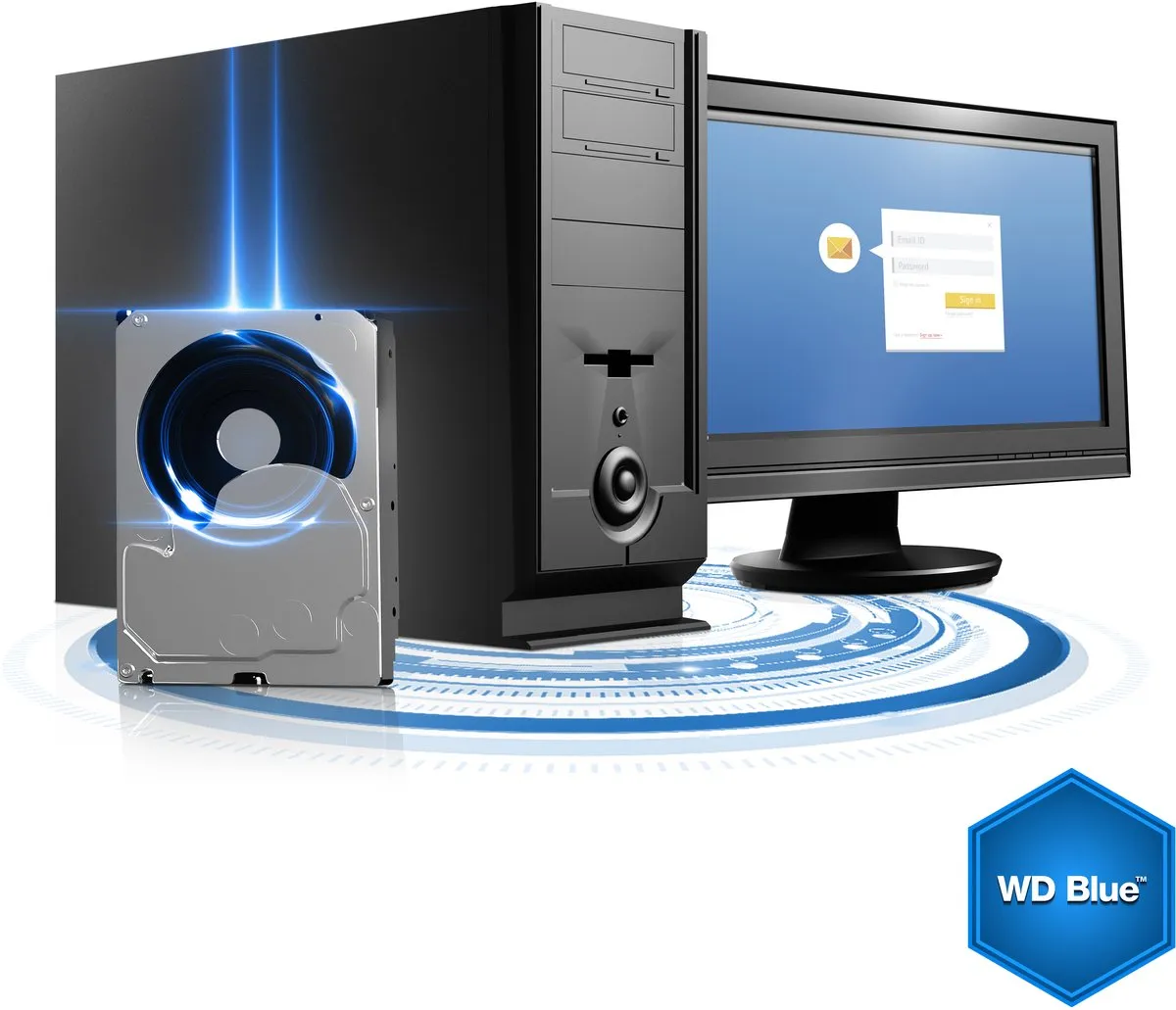 Western Digital WD Blue WD10EZEX Interne Harde Schijf 1TB