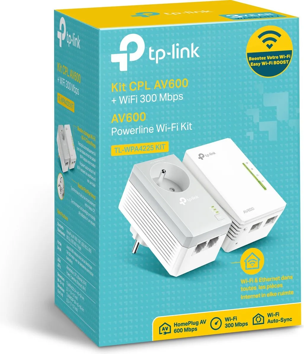 TP-Link TL-WPA4225 KIT Powerline - 2 Stuks - Wit
