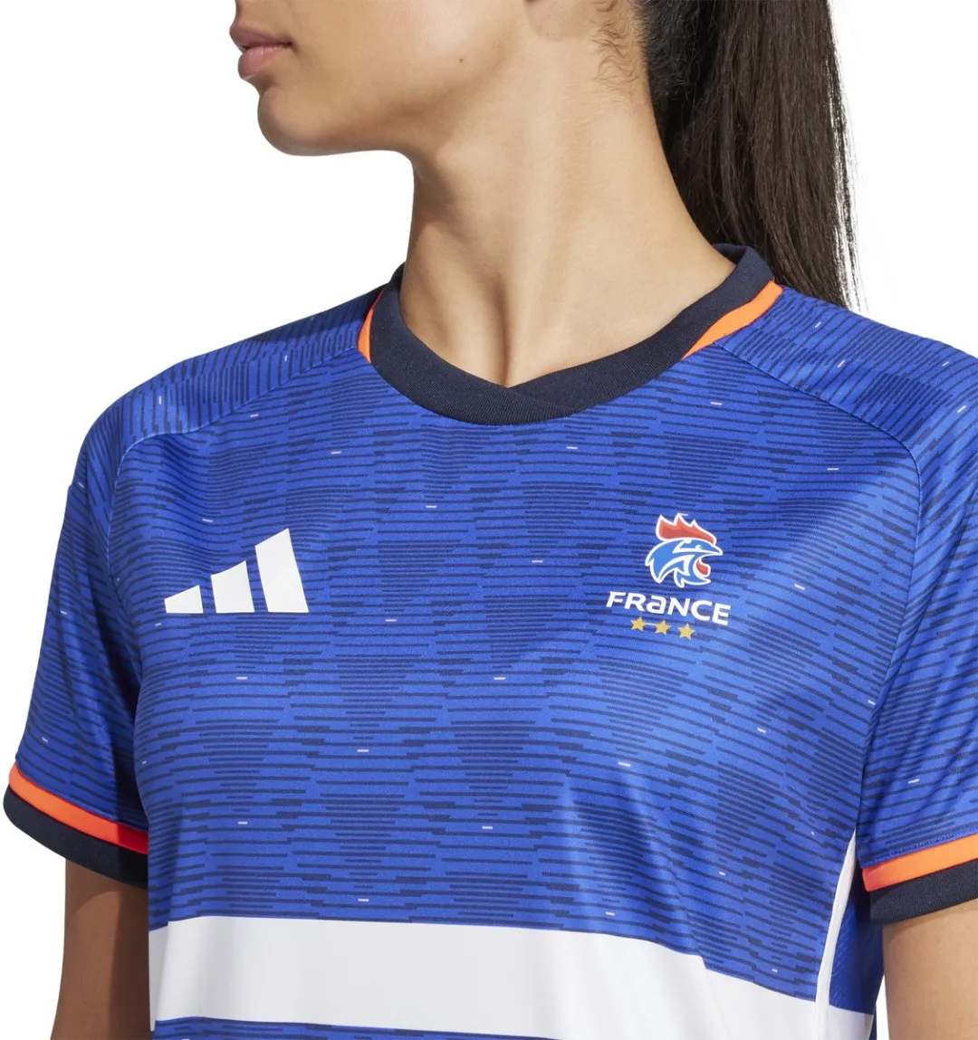 adidas Trainingsshirt Dames France 2025/26 - Blauw S