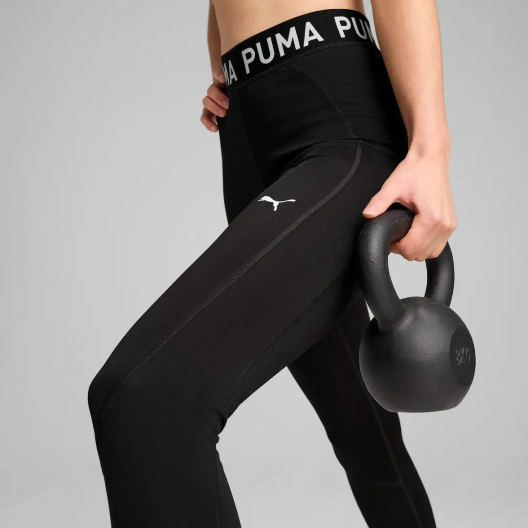 PUMA Strong Tight Dames Trainingsbroek XL - Zwart/Wit
