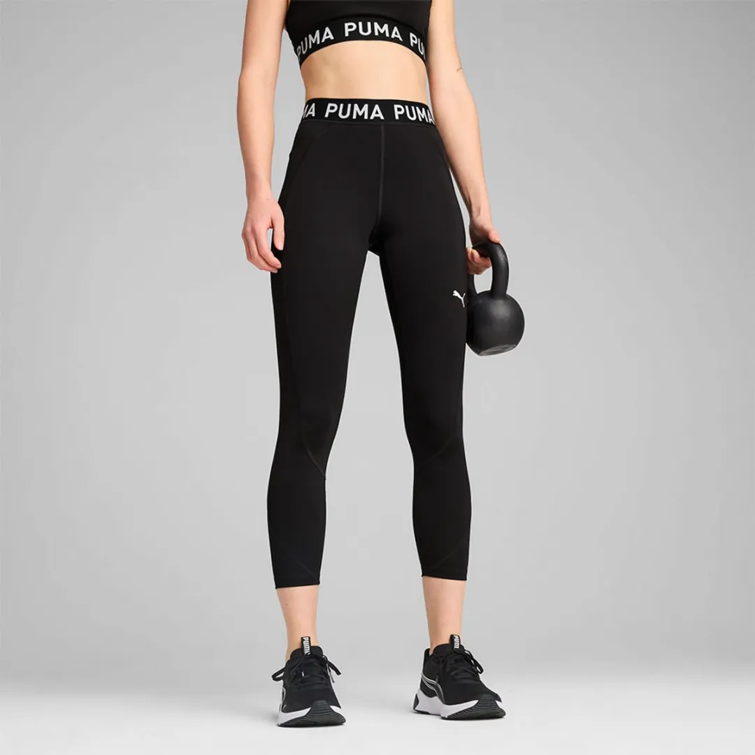 PUMA Strong Tight Dames Trainingsbroek XL - Zwart/Wit