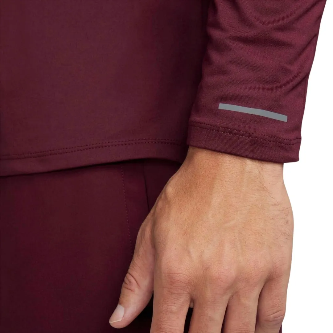 Nike Dri-FIT Element Flash Half-Zip Hardloopshirt M - Donkerrood