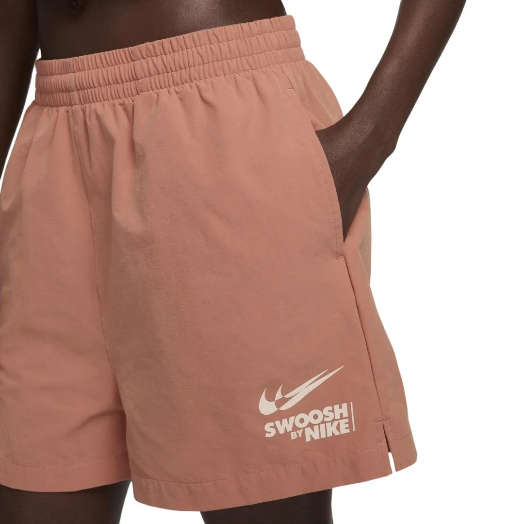 Nike Sportswear Woven Short Dames M - Lichtbruin