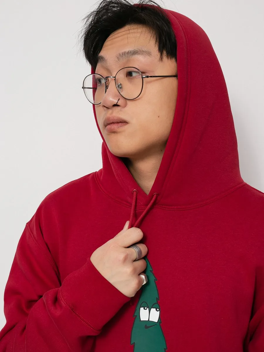 Nike SB Firry The Tree Hoodie M - Rood/ Groen