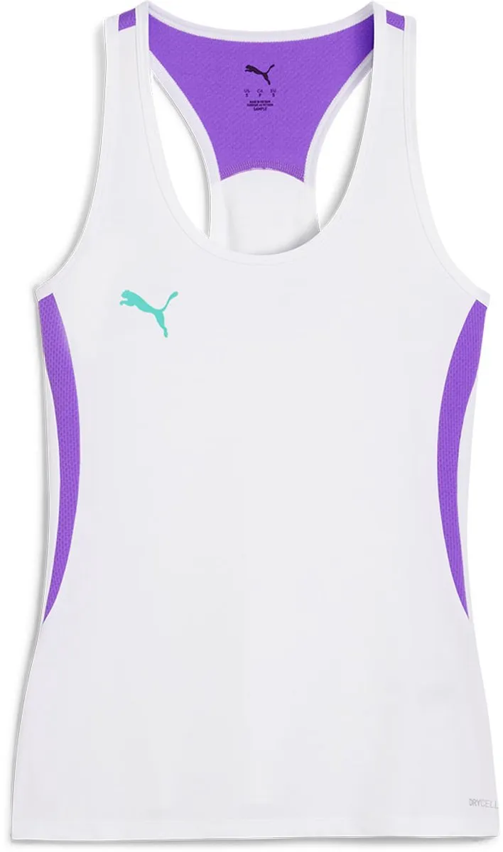 PUMA Individual Mouwloos T-shirt Wit M