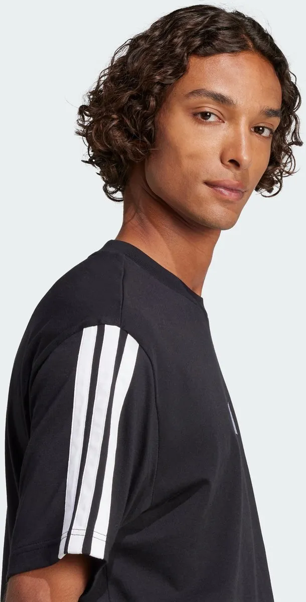 adidas Essentials 3-Stripes T-shirt Heren L - Zwart