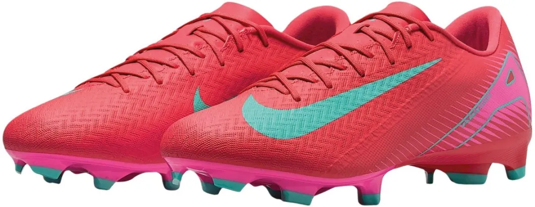 Nike Mercurial Zoom Vapor 16 FG/MG Voetbalschoen - 42 - Rood/Lichtblauw/Rosa