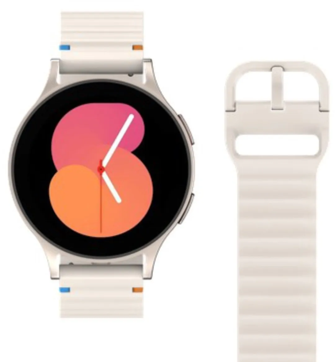 Just in Case ActiveFlex Horlogebandje Samsung Galaxy Watch - 20mm - Wit - afbeelding 5 van 6