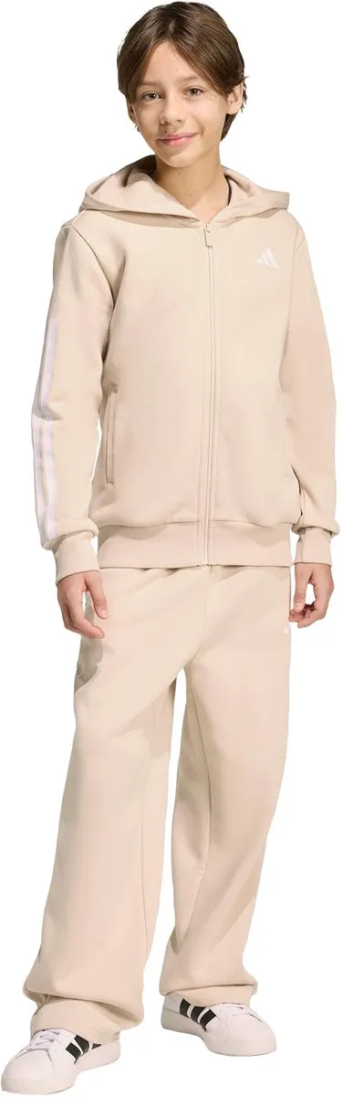 adidas Fleece Trainingspak Kids KC2133 - Beige - 140