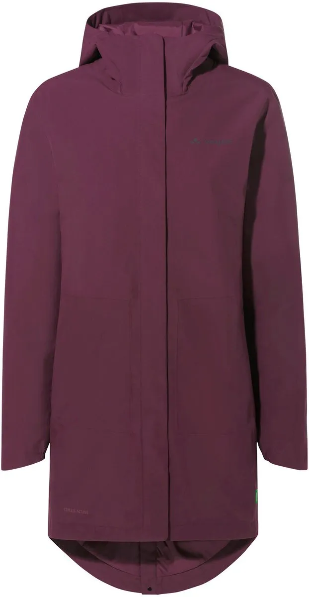 Vaude Women's Cyclist Padded Parka II Regenjas - L - Cassis - afbeelding 2 van 6