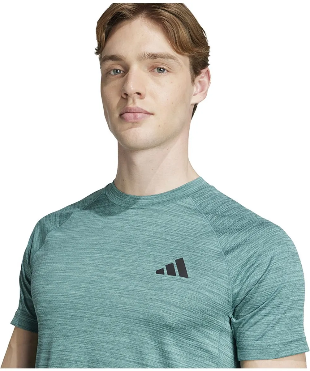 Adidas Gym+ T-shirt Korte Mouwen S - Blauw