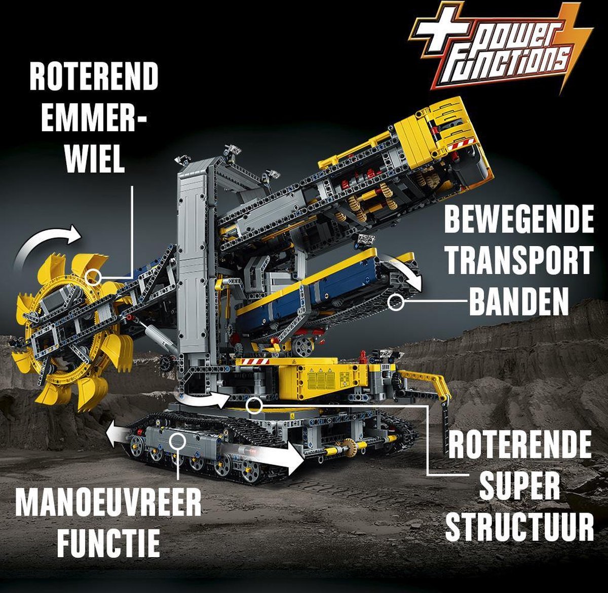 LEGO Technic Emmerwiel Graafmachine - 42055