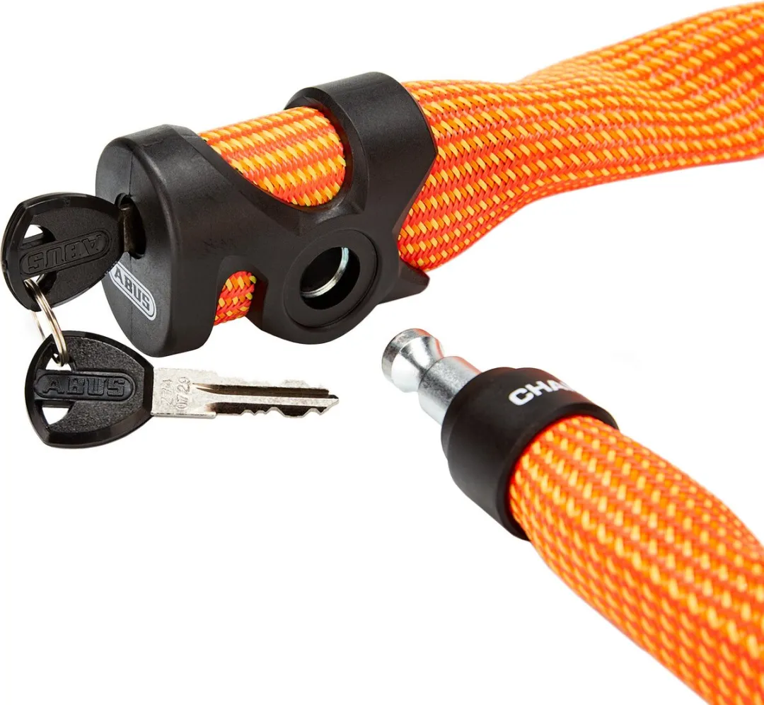 ABUS IvyTex 7210/85 Kettingslot - 85cm - Sparkling Orange