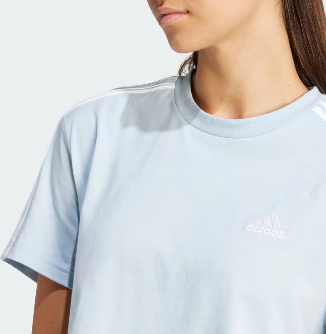 adidas Sportswear Essentials 3-Stripes Croptop - Blauw - L