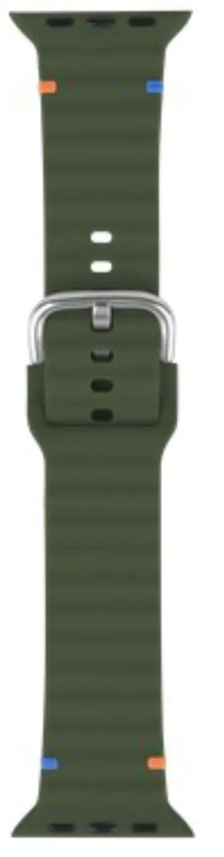 Just in Case Apple Watch ActiveFlex Horlogeband - Khaki - afbeelding 3 van 6