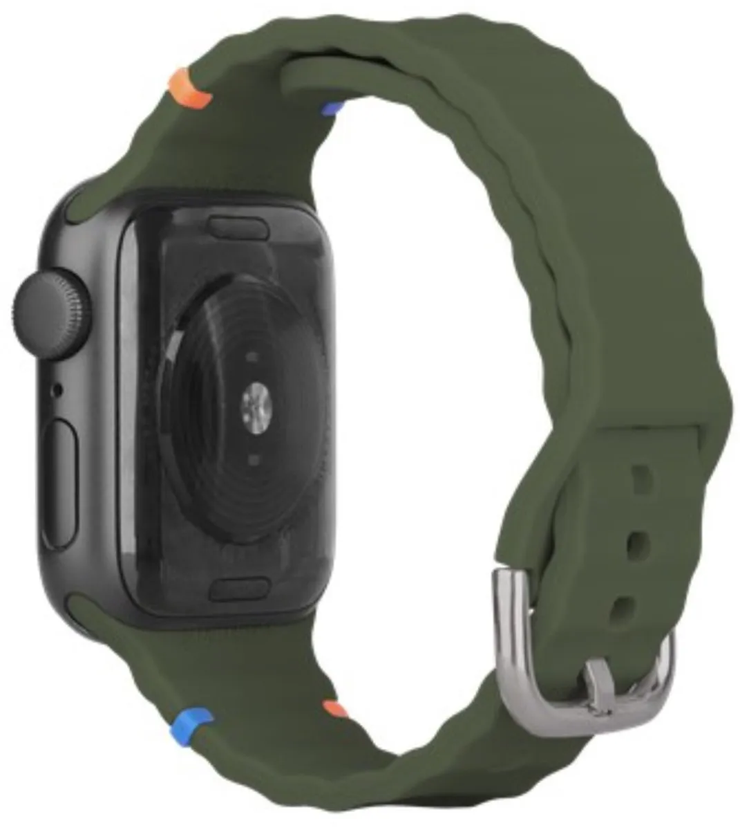 Just in Case Apple Watch ActiveFlex Horlogeband - Khaki - afbeelding 2 van 6