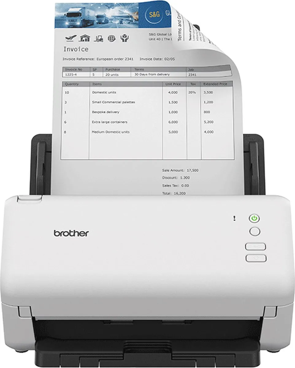 Brother ADS4100 ADF-scanner - A4 - 600x600 DPI - Zwart