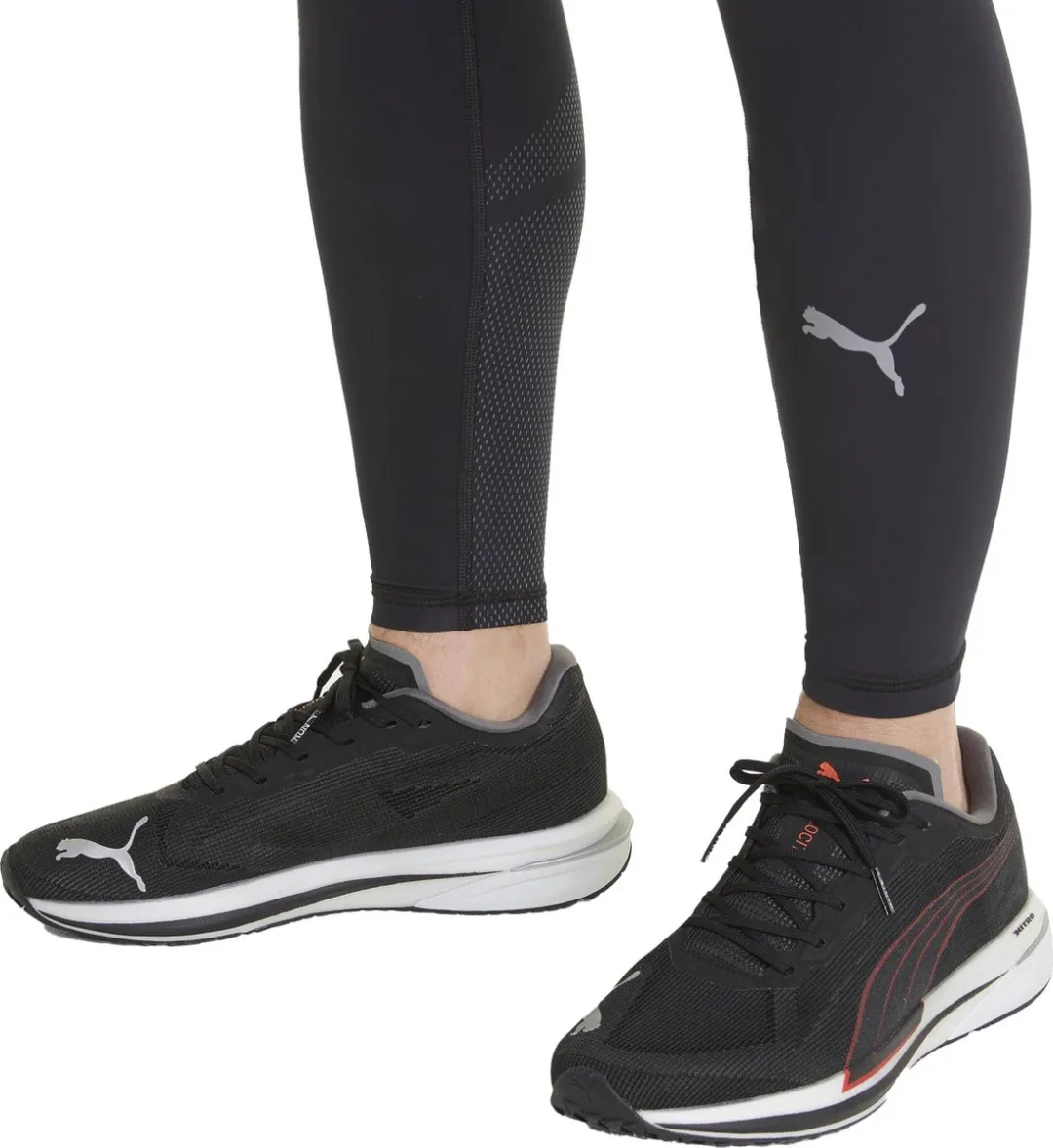PUMA Velocity Nitro Sportschoenen Heren 39 - Zwart/Wit - afbeelding 2 van 6