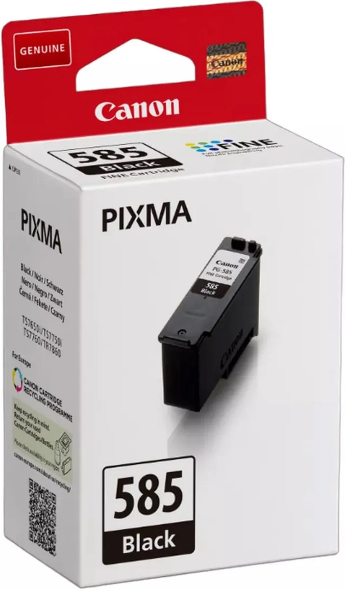 Canon PG-585 Inktcartridge - Zwart