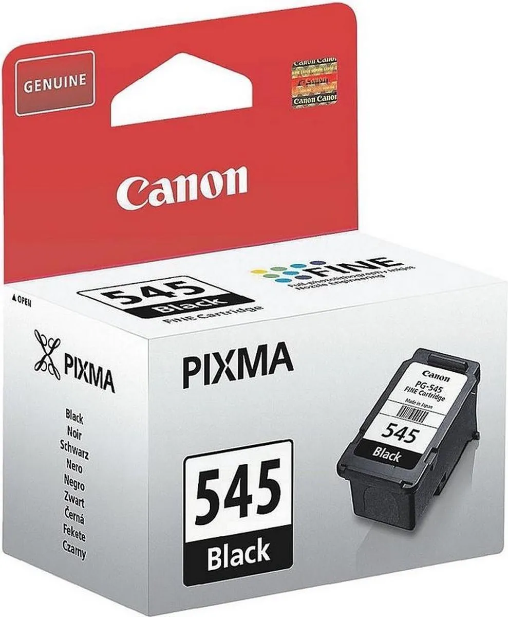 Canon PG-545 Inktcartridge Zwart - 180 pagina's