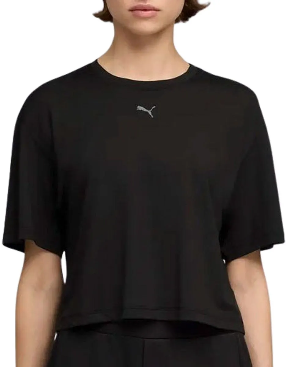 PUMA Cloudspun Relaxed Shirt Dames M - Beige