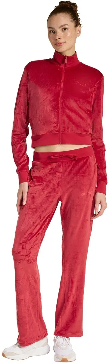 Adidas Glam Velvet Trainingspak KB8946 - Dames - Bordeaux - XXS