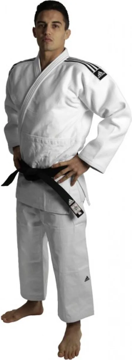 adidas Judopak Champion Slimfit IJF 36807 - Wit - Maat 170