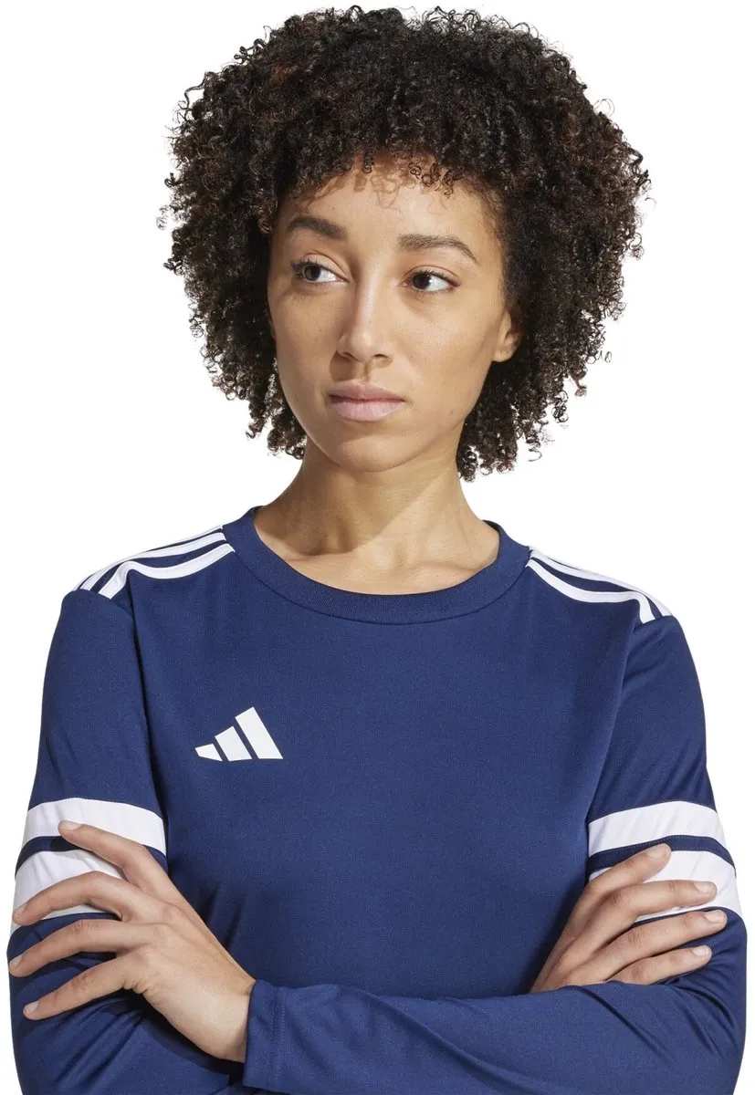 adidas Squadra 25 Longsleeve Dames - Maat L - Donkerblauw/Wit