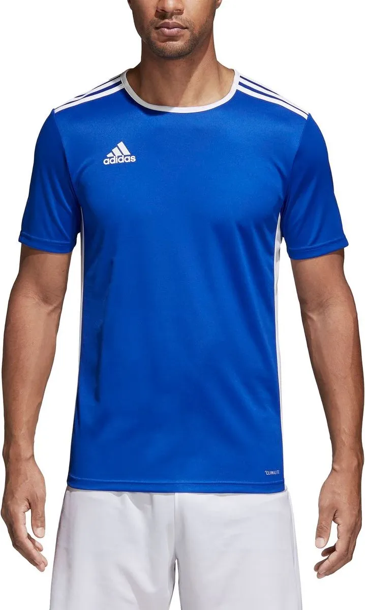 adidas Entrada 18 Heren Trikot - Bold Blue/Wit - Maat M