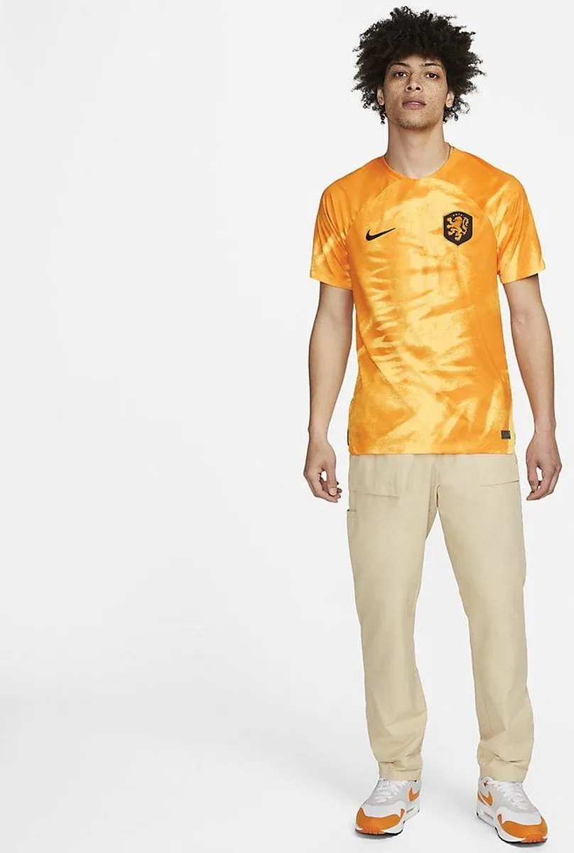 Nike Sportshirt Mannen DN0694-845 - Maat XL - Oranje