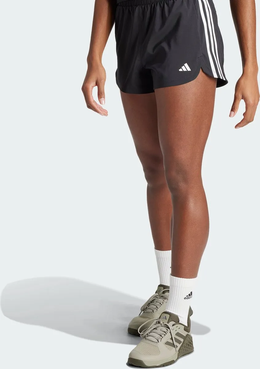 adidas Performance Pacer Training 3-Stripes High-Rise Short IT7760 - XS - Zwart